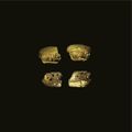 A set of four ornamental gold fragments, Han dynasty (206 BCE-220 CE)