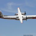 Aéroport: Nîmes (F): Garons (LFTW): Sécurité Civile: De Havilland Canada DHC-8-400Q MR: F-ZBMC: MSN: 4040. NEW LIVERY.