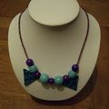 Clay Gun Violet, Vert & Bleu, perles en bois