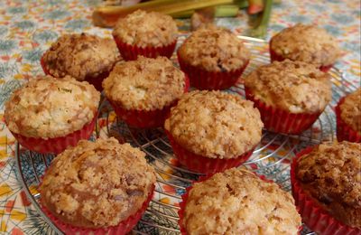 MUFFINS A LA RHUBARBE, AU GINGEMBRE & A L'ORANGE