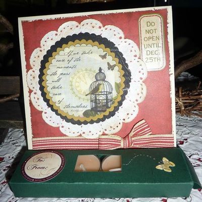 Une carte-cadeau de Noël 