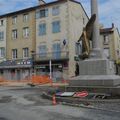 montbrison 42 2017  travaux d'aménagement place des combattants