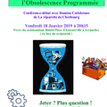 conférence débat sur l'obsolescence programmée vendredi 18 janvier 2019 à Avranches