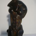 La Guerriere     Bronze  H 30 cm  en 4 pieces