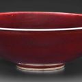 An unusual large copper-red-glazed bowl, 18th-19th century