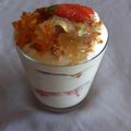 Tiramisu fraises, fenouil confit et orange