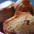 Petits cakes au pavot, jus de fruits et cranberries