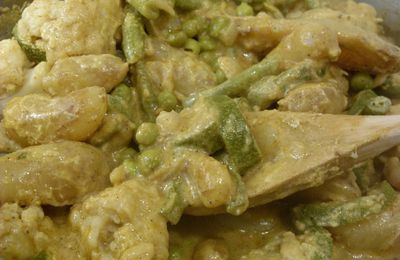 Curry de légumes verts