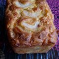 Cake au brie, moutarde et pommes-calva