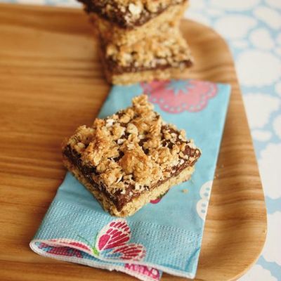 Carrés au chocolat et aux flocons d'avoine