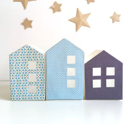 Maisons Photophores en origami