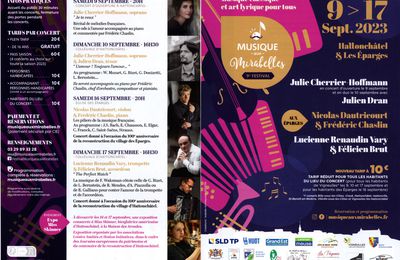 Le festival "Musique aux Mirabelles", c'est très bientôt !