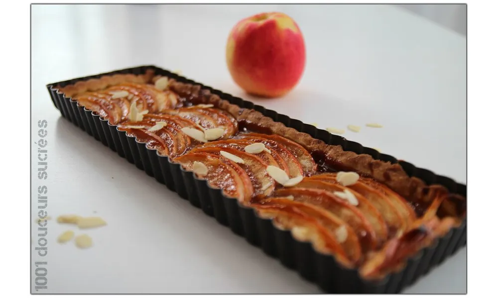 Tarte aux pommes et caramel