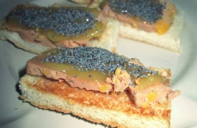 Petits toast au foie gras