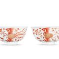 A very fine and rare pair of iron-red and gilt-decorated 'phoenix' bowls, Marks and period of Kangxi (1662-1722)