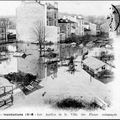 556 - Les Jardins de la Villa des Fleurs submergés - Inondations 1910.