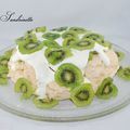 Pavlova aux kiwis 