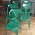 chaises Multipls en métal (Tolix)