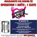 SOLIDARITE DU COEUR - Opération 1 Boîte - 1 Elève les 9 et 10 Février