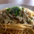 Spaghettis frais aux cèpes 