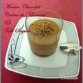 Mousse chocolat crème de marrons et tofu soyeux