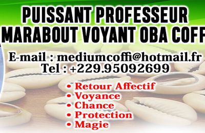 Voyance médium gratuit OBA COFFI