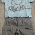 Pantalon + teeshirt hippo 1 mois