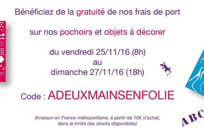 Une opération promo chez ADEUXMAINS !