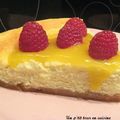 Cheesecake au coulis de mangue