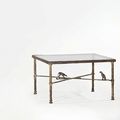 Diego Giacometti (1902-1985), Paire de tables bases aux labradors, vers 1975