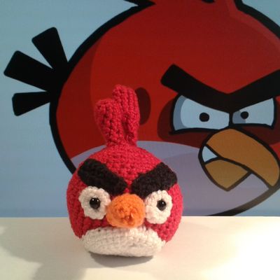 Amigurumi Angry Birds Rouge au Crochet