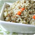 Couscous de boulgour, quinoa et lentilles vertes!