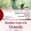 Veillée pour la vie inter-diocésaine à Notre Dame de Paris