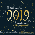 Meilleurs vœux pour 2019