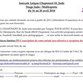 STAGE JUDO MULTISPORTS DU 16 AU 20 AVRIL 2018