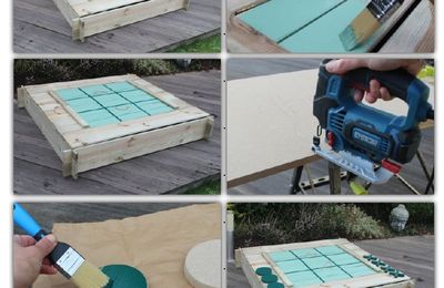 DIY JARDIN ENFANT - Se servir d’un bac à sable pour fabriquer un jeu de morpion