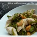 WOK DE POULET AUX NOIX DE CAJOU ET HARICOTS VERTS