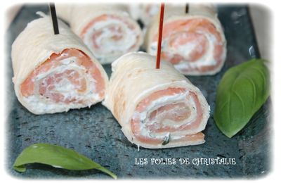 Wraps au saumon fumé