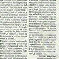 Second Conseil Municipal (aricle du Midi Libre, 25 avril 2014)