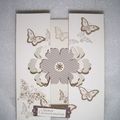 la carte papillons et fleurs