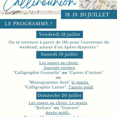 La programmation de la CalliRéunion 2025