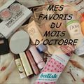 Mes favoris du mois d'octobre