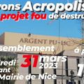 Communiqué de presse du Collectif "SAUVONS ACROPOLIS"