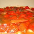 Tarte aux fraises et à la rhubarbe inspirée de celle de ma maman