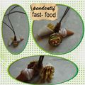 pendentif fast-food en fimo