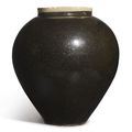 A large black-glazed stoneware jar, Song dynasty (960-1279)