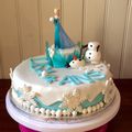 Cake design reine des neiges