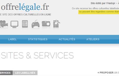 Hadopi lance un site de recensement de l'offre légale