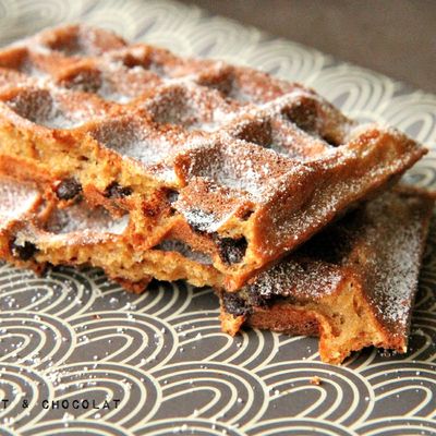  Gaufres express yaourt, spéculoos & chocolat