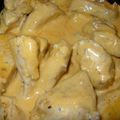 Blanc de poulet sauce crème moutardée